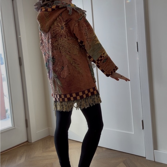 Tapestry Blanket Duster Cardigan - Picture 5 of 8